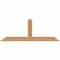 Ekena Millwork Portland Smooth Timber Gable Bracket, Western Red Cedar, 48"W x 18"H x 1 1/2"D x 3 1/2"F, 9/12 Pitch GBW048X18X0204POR00SWR - alternate 1
